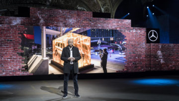 Mercedes-Benz New Year's Reception on the eve of the 2018 North American International Auto Show (NAIAS) with World Premiere of the new Mercedes-Benz G-Class at the Michigan Theater.
Dr. Dieter Zetsche, Chairman of the Board of Management of Daimler AG and Head of Mercedes-Benz Cars.