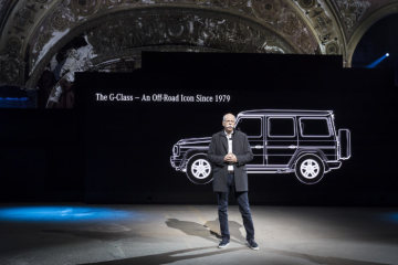 Mercedes-Benz New Year's Reception on the eve of the 2018 North American International Auto Show (NAIAS) with World Premiere of the new Mercedes-Benz G-Class at the Michigan Theater.
Dr. Dieter Zetsche, Chairman of the Board of Management of Daimler AG and Head of Mercedes-Benz Cars.
