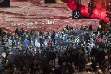 Mercedes-Benz New Year's Reception on the eve of the 2018 North American International Auto Show (NAIAS). World Premiere of the new Mercedes-Benz G-Class.