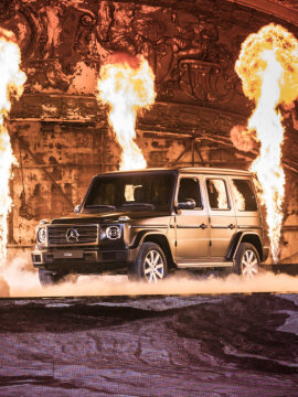 Mercedes-Benz New Year's Reception on the eve of the 2018 North American International Auto Show (NAIAS). World Premiere of the new Mercedes-Benz G-Class.