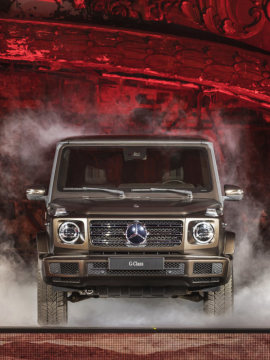 Mercedes-Benz New Year's Reception on the eve of the 2018 North American International Auto Show (NAIAS). World Premiere of the new Mercedes-Benz G-Class.