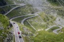 Alfa Romeo driven on Transfagarasan Highway