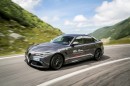 Alfa Romeo driven on Transfagarasan Highway