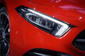 Mercedes-Benz presenting the new A-Class at Kromhouthal in the city of Amsterdam.