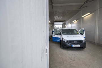Winter trials Mercedes-Benz eVito in Sweden.