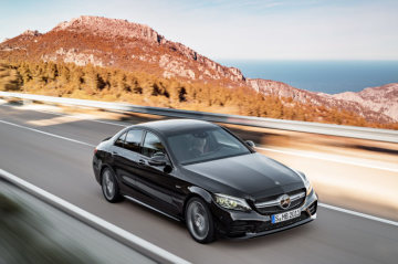Mercedes-AMG C43 4MATIC Sedan, Night package und AMG Carbon-package II, Exterior: Exterior paint: obsidian black metallic