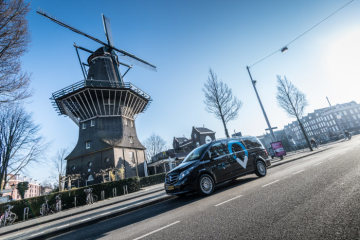 ViaVan launches app-based on-demand ridesharing service in Amsterdam.