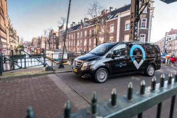ViaVan launches app-based on-demand ridesharing service in Amsterdam.