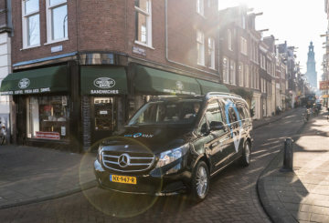 ViaVan launches app-based on-demand ridesharing service in Amsterdam.