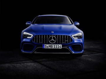 Mercedes-AMG GT 63 S 4MATIC+ 4-Door Coupé, AMG Silver-chrome packet, Exterior: Exterior paint: brilliant blue magno