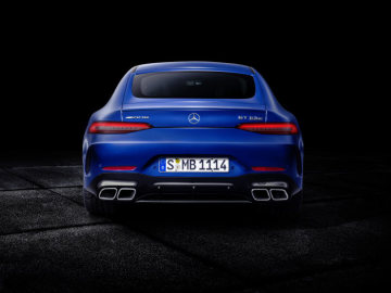 Mercedes-AMG GT 63 S 4MATIC+ 4-Door Coupé, AMG Silver-chrome packet, Exterior: Exterior paint: brilliant blue magno