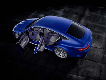 Mercedes-AMG GT 63 S 4MATIC+ 4-Door Coupé, AMG Silver-chrome packet, Exterior: Exterior paint: brilliant blue magno
