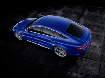 Mercedes-AMG GT 63 S 4MATIC+ 4-Door Coupé, AMG Silver-chrome packet, Exterior: Exterior paint: brilliant blue magno