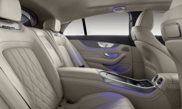 Mercedes-AMG GT 63 S 4MATIC+ 4-Door Coupé, AMG Silver-chrome packet, Interior: Leather exclusive STYLE magma grey /macchiato, Body trim: Wood ash open-pored metallised