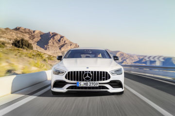 Mercedes-AMG GT 53 4MATIC+ 4-Door Coupé, AMG Night-packet, Exterior: Exterior paint: designo diamond white bright, colour variation black