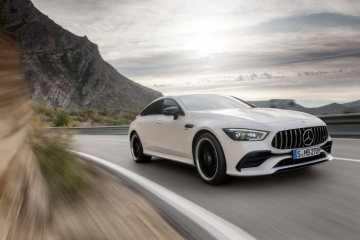 Mercedes-AMG GT 53 4MATIC+ 4-Door Coupé, AMG Night-packet, Exterior: Exterior paint: designo diamond white bright, colour variation black