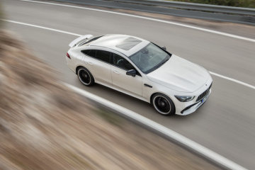Mercedes-AMG GT 53 4MATIC+ 4-Door Coupé, AMG Night-packet, Exterior: Exterior paint: designo diamond white bright, colour variation black
