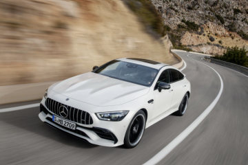 Mercedes-AMG GT 53 4MATIC+ 4-Door Coupé, AMG Night-packet, Exterior: Exterior paint: designo diamond white bright, colour variation black