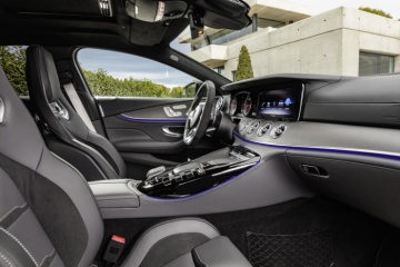 Mercedes-AMG GT 53 4MATIC+ 4-Door Coupé, AMG Night-packet, Interior: Leather nappa exclusive magma grey / black, Body trim: AMG body trim carbon matt