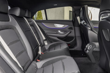 Mercedes-AMG GT 53 4MATIC+ 4-Door Coupé, AMG Night-packet, Interior: Leather nappa exclusive magma grey / black, Body trim: AMG body trim carbon matt