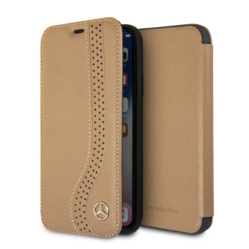 New Bow Line: real leather book-style case, “Marrakech”
