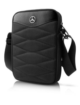 8“ and 10” Shoulder bag strap in nylon & leather; black