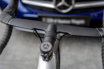 Mercedes-Benz Style Endurance Bike from Argon 18 for Mercedes-Benz; Former professional triathlete Kelly Reed, enjoying the superior handling, versatility and comfort on the new Mercedes-Benz Style Endurance Bike.