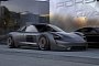 Murdered-Out Porsche Taycan Rendered on Turbofan Wheels Looks Retro-Electro