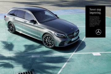 Start of the international marketing campaign fort he new C-Class – „Never stop improving”: there’s no stopping the best. The new C-Class Estate