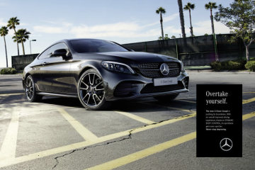 Start of the international marketing campaign fort he new C-Class – „Never stop improving”: there’s no stopping the best. The new C-Class Coupé