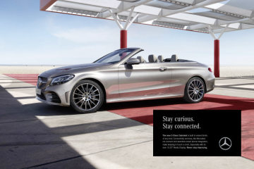Start of the international marketing campaign fort he new C-Class – „Never stop improving”: there’s no stopping the best. The new C-Class Cabriolet