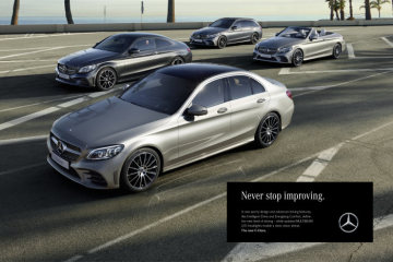 Start of the international marketing campaign fort he new C-Class – „Never stop improving”: there’s no stopping the best. The new C-Class family