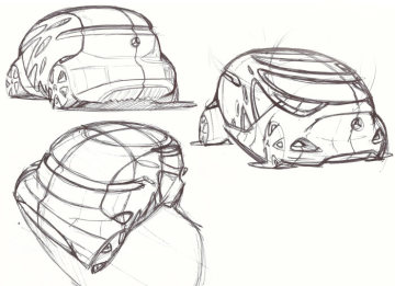 Mercedes-Benz Vans Vision URBANETIC Design Sketch