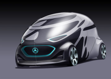 Mercedes-Benz Vans Vision URBANETIC Design Sketch