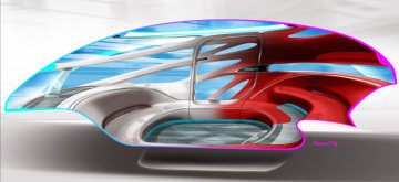 Mercedes-Benz Vans Vision URBANETIC Design Sketch