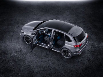 Mercedes-Benz B-Class, designo mountain grey magno, AMG styling