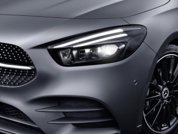 Mercedes-Benz B-Class, designo mountain grey magno, AMG styling