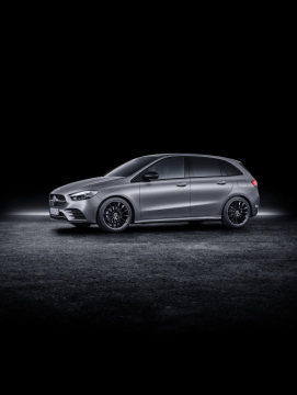Mercedes-Benz B-Class, designo mountain grey magno, AMG styling