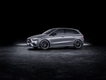 Mercedes-Benz B-Class, designo mountain grey magno, AMG styling