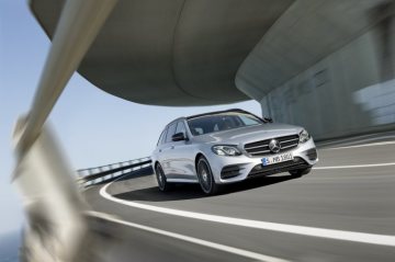 Mercedes-Benz E-Class Estate, E 400 4MATIC, 2016, exterior: AMG line, diamond silver.
