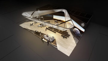 Preview Mercedes-Benz at the CES 2019. Rendering