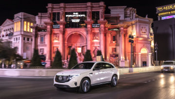 The new Mercedes-Benz EQC is celebrating its US premiere at CES 2019 in Las Vegas (combined power consumption: 22.2 kWh/100 km; CO2 emissions combined: 0 g/km, provisional details)