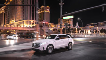 The new Mercedes-Benz EQC is celebrating its US premiere at CES 2019 in Las Vegas (combined power consumption: 22.2 kWh/100 km; CO2 emissions combined: 0 g/km, provisional details)
