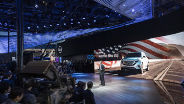 Mercedes-Benz is celebrating the world premiere of the new CLA, the US premiere of the EQC and the US premiere of the Vision URBANETIC. Ola Källenius, Member of the Board of Management of Daimler AG, responsible for Group Research and Mercedes-Benz Cars Development.