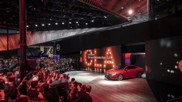 Mercedes-Benz is celebrating the world premiere of the new CLA, the US premiere of the EQC and the US premiere of the Vision URBANETIC.