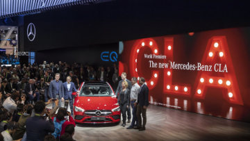 Mercedes-Benz is celebrating the world premiere of the new CLA, the US premiere of the EQC and the US premiere of the Vision URBANETIC.