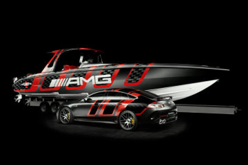 The 41´ AMG Carbon Edition also allows larger passenger groups to be accommodated in luxurious surroundings.