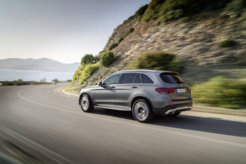 Mercedes-Benz GLC (X253), 2019, designo selenite grey magno, saddle brown leather interior