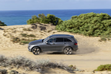 Mercedes-Benz GLC (X253), 2019, designo selenite grey magno, saddle brown leather interior