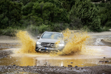 Mercedes-Benz GLC (X253), 2019, designo selenite grey magno, saddle brown leather interior